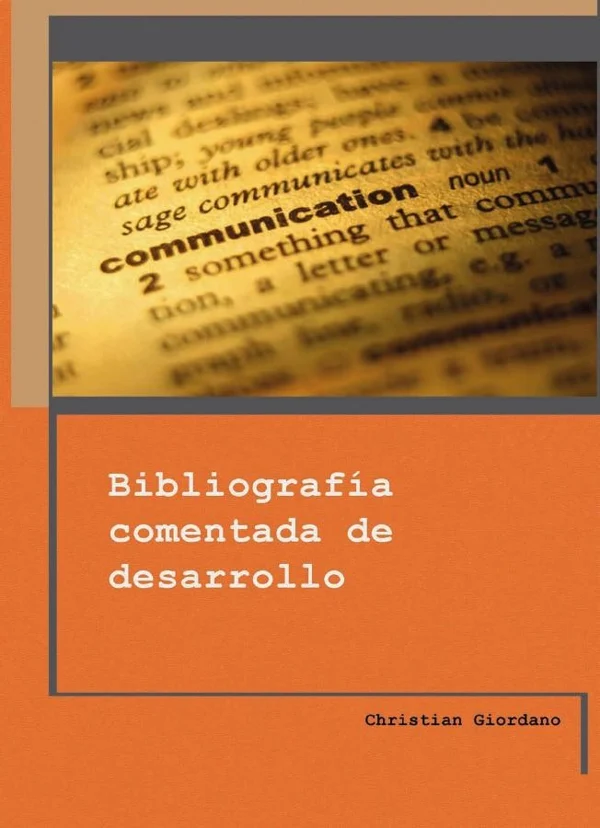 Portada de Bibliografía comentada de desarrollo